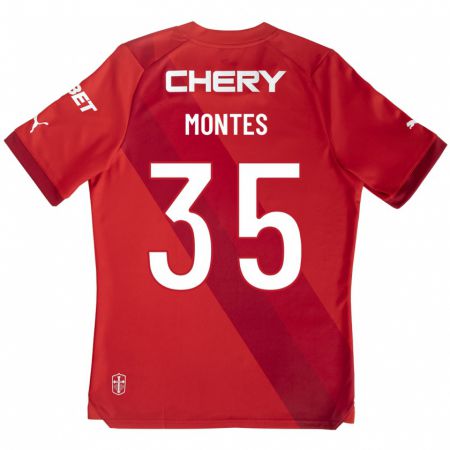 Kandiny Kinder Clemente Montes #35 Rot Auswärtstrikot Trikot 2023/24 T-Shirt