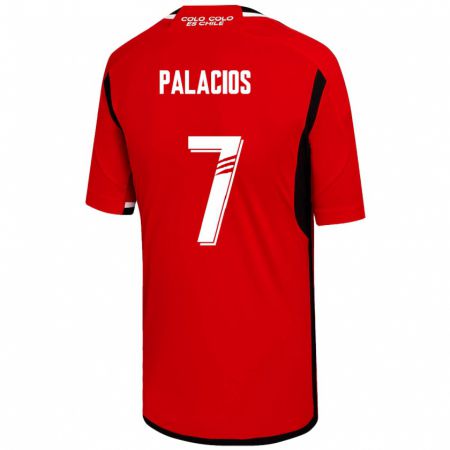 Kandiny Kinder Carlos Palacios #7 Rot Auswärtstrikot Trikot 2023/24 T-Shirt
