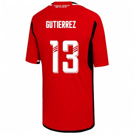 Kandiny Kinder Bruno Gutiérrez #13 Rot Auswärtstrikot Trikot 2023/24 T-Shirt