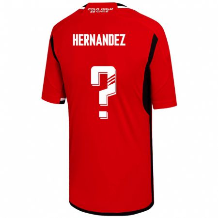 Kandiny Kinder Leandro Hernández #0 Rot Auswärtstrikot Trikot 2023/24 T-Shirt
