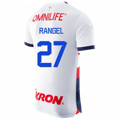 Kandiny Kinder José Rangel #27 Weiß Auswärtstrikot Trikot 2023/24 T-Shirt