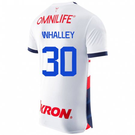 Kandiny Kinder Óscar Whalley #30 Weiß Auswärtstrikot Trikot 2023/24 T-Shirt