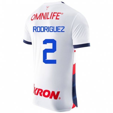 Kandiny Kinder Jaqueline Rodríguez #2 Weiß Auswärtstrikot Trikot 2023/24 T-Shirt