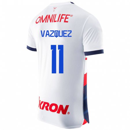 Kandiny Kinder Anette Vázquez #11 Weiß Auswärtstrikot Trikot 2023/24 T-Shirt