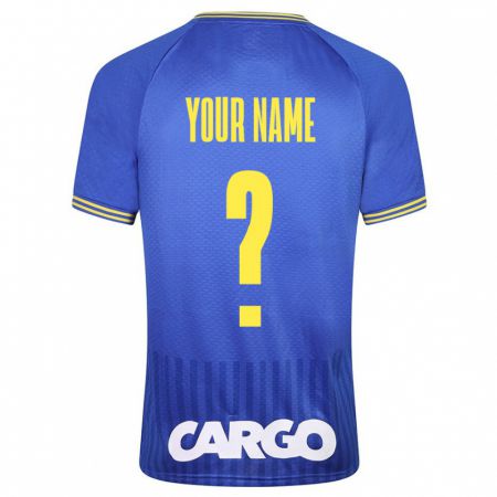 Kandiny Kinder Ihren Namen #0 Blau Auswärtstrikot Trikot 2023/24 T-Shirt