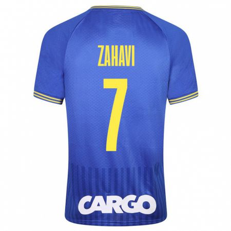 Kandiny Kinder Eran Zahavi #7 Blau Auswärtstrikot Trikot 2023/24 T-Shirt