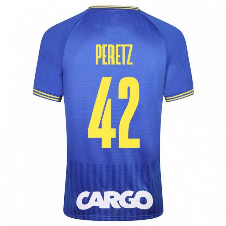 Kandiny Kinder Dor Peretz #42 Blau Auswärtstrikot Trikot 2023/24 T-Shirt