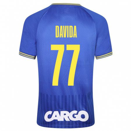 Kandiny Kinder Osher Davida #77 Blau Auswärtstrikot Trikot 2023/24 T-Shirt