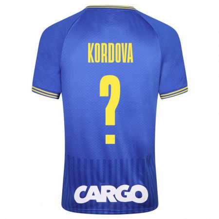 Kandiny Kinder Adir Kordova #0 Blau Auswärtstrikot Trikot 2023/24 T-Shirt