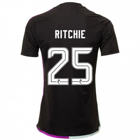 Kandiny Kinder Tom Ritchie #25 Schwarz Auswärtstrikot Trikot 2023/24 T-Shirt