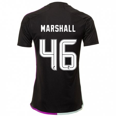 Kandiny Kinder Findlay Marshall #46 Schwarz Auswärtstrikot Trikot 2023/24 T-Shirt