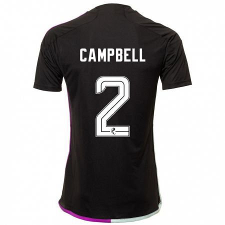 Kandiny Kinder Loren Campbell #2 Schwarz Auswärtstrikot Trikot 2023/24 T-Shirt