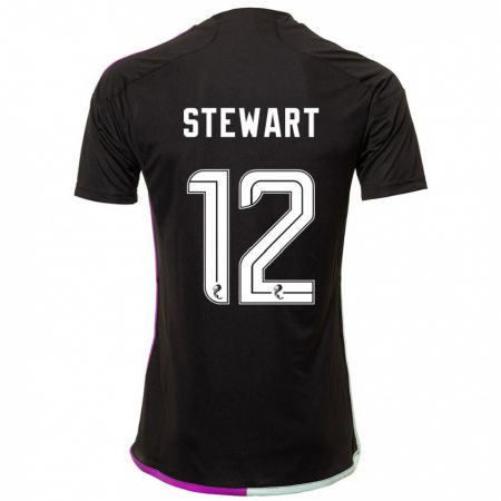 Kandiny Kinder Hannah Stewart #12 Schwarz Auswärtstrikot Trikot 2023/24 T-Shirt