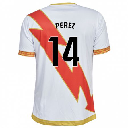 Kandiny Herren Kike Pérez #14 Weiß Heimtrikot Trikot 2023/24 T-Shirt