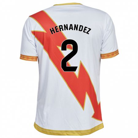 Kandiny Herren Marco Hernández #2 Weiß Heimtrikot Trikot 2023/24 T-Shirt
