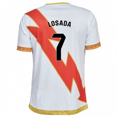 Kandiny Herren Juan Losada #7 Weiß Heimtrikot Trikot 2023/24 T-Shirt