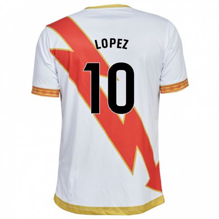 Kandiny Herren Asier López #10 Weiß Heimtrikot Trikot 2023/24 T-Shirt