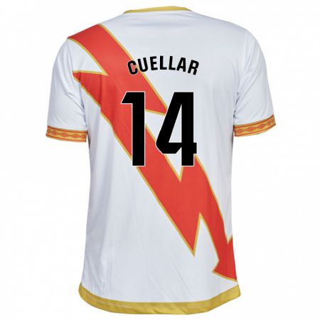 Kandiny Herren Alberto Cuéllar #14 Weiß Heimtrikot Trikot 2023/24 T-Shirt
