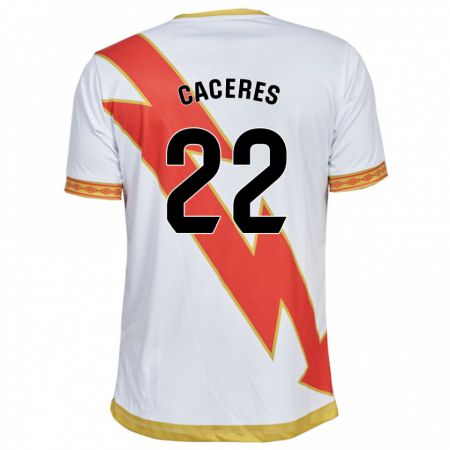 Kandiny Herren Daniel Cáceres #22 Weiß Heimtrikot Trikot 2023/24 T-Shirt