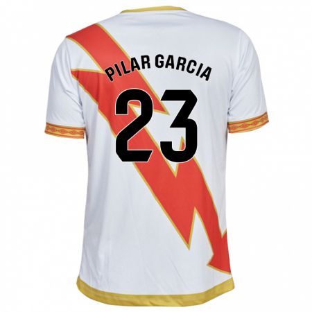 Kandiny Herren María Pilar García Villalba #23 Weiß Heimtrikot Trikot 2023/24 T-Shirt