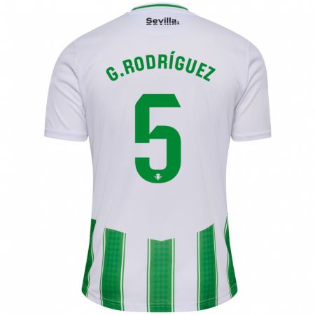 Kandiny Herren Guido Rodríguez #5 Weiß Heimtrikot Trikot 2023/24 T-Shirt