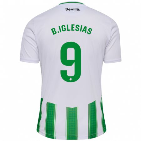Kandiny Herren Borja Iglesias #9 Weiß Heimtrikot Trikot 2023/24 T-Shirt