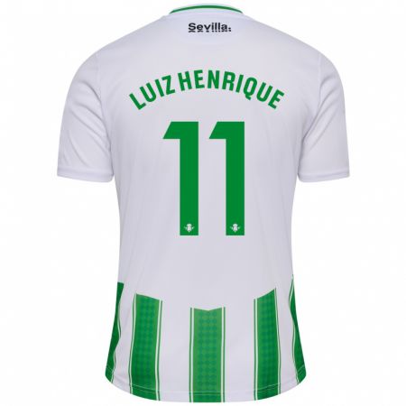 Kandiny Herren Luiz Henrique #11 Weiß Heimtrikot Trikot 2023/24 T-Shirt