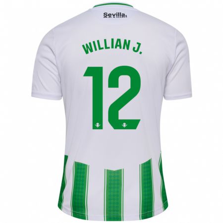 Kandiny Herren Willian José #12 Weiß Heimtrikot Trikot 2023/24 T-Shirt