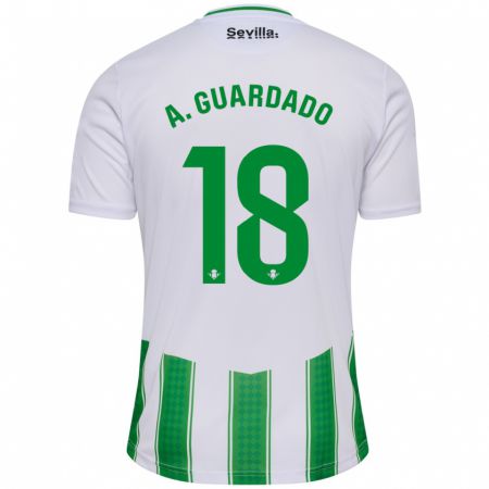 Kandiny Herren Andrés Guardado #18 Weiß Heimtrikot Trikot 2023/24 T-Shirt