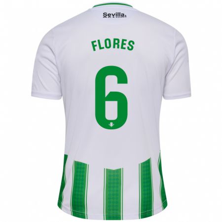 Kandiny Herren Mateo Flores #6 Weiß Heimtrikot Trikot 2023/24 T-Shirt