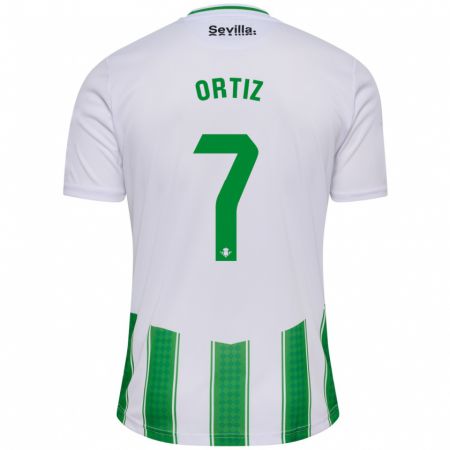 Kandiny Herren Ángel Ortiz #7 Weiß Heimtrikot Trikot 2023/24 T-Shirt