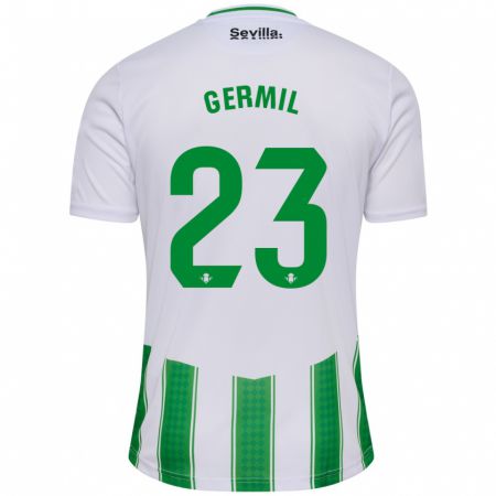 Kandiny Herren Darío Germil #23 Weiß Heimtrikot Trikot 2023/24 T-Shirt