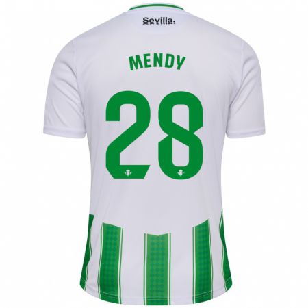 Kandiny Herren Nobel Mendy #28 Weiß Heimtrikot Trikot 2023/24 T-Shirt