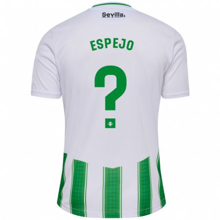 Kandiny Herren Jesús Espejo #0 Weiß Heimtrikot Trikot 2023/24 T-Shirt