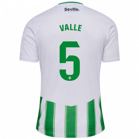 Kandiny Herren María Valle López #5 Weiß Heimtrikot Trikot 2023/24 T-Shirt