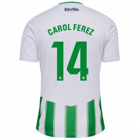 Kandiny Herren Carolina Férez Méndez #14 Weiß Heimtrikot Trikot 2023/24 T-Shirt