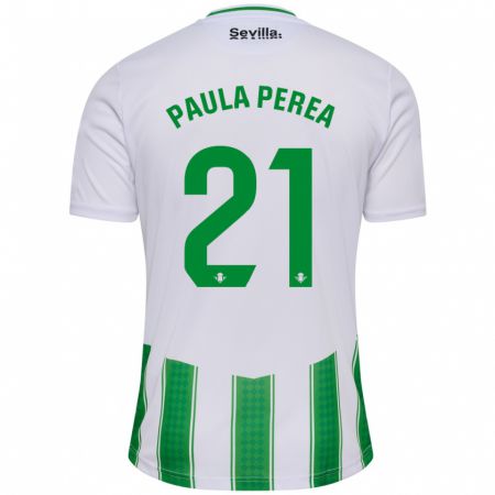 Kandiny Herren Paula Perea Ramírez #21 Weiß Heimtrikot Trikot 2023/24 T-Shirt