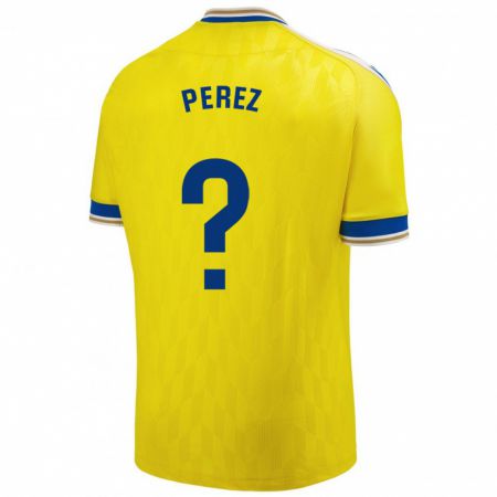 Kandiny Herren Ángel Pérez #0 Gelb Heimtrikot Trikot 2023/24 T-Shirt