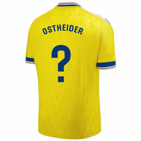 Kandiny Herren Joachim Ostheider #0 Gelb Heimtrikot Trikot 2023/24 T-Shirt