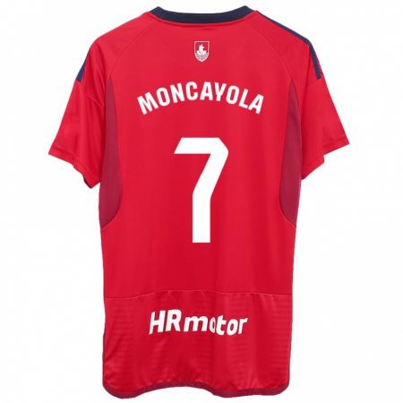 Kandiny Herren Jon Moncayola #7 Rot Heimtrikot Trikot 2023/24 T-Shirt
