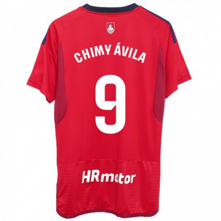 Kandiny Herren Chimy Ávila #9 Rot Heimtrikot Trikot 2023/24 T-Shirt