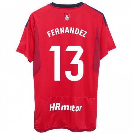 Kandiny Herren Aitor Fernández #13 Rot Heimtrikot Trikot 2023/24 T-Shirt