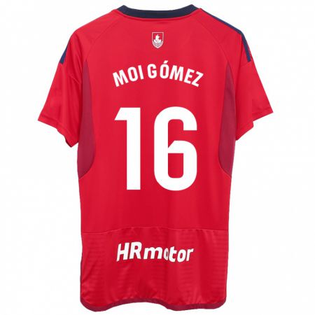 Kandiny Herren Moi Gómez #16 Rot Heimtrikot Trikot 2023/24 T-Shirt