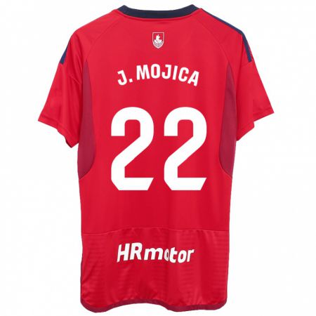 Kandiny Herren Johan Mojica #22 Rot Heimtrikot Trikot 2023/24 T-Shirt