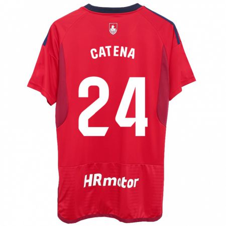 Kandiny Herren Alejandro Catena #24 Rot Heimtrikot Trikot 2023/24 T-Shirt