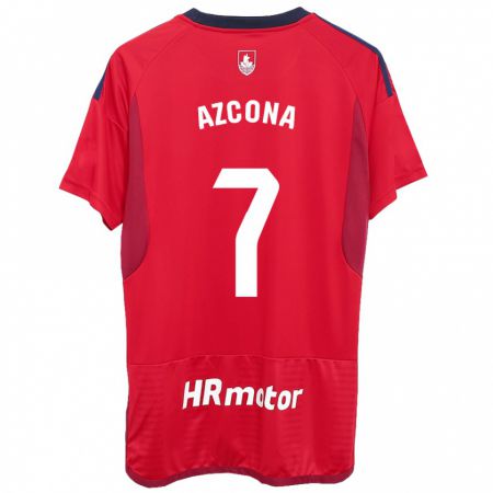 Kandiny Herren Rubén Azcona #7 Rot Heimtrikot Trikot 2023/24 T-Shirt