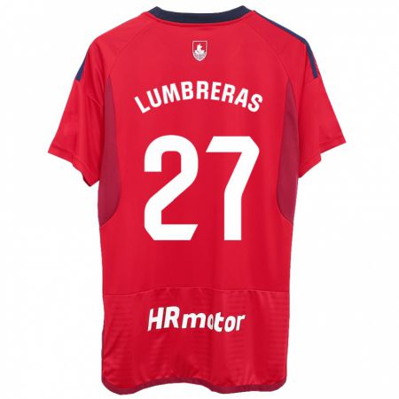 Kandiny Herren Carlos Lumbreras #27 Rot Heimtrikot Trikot 2023/24 T-Shirt