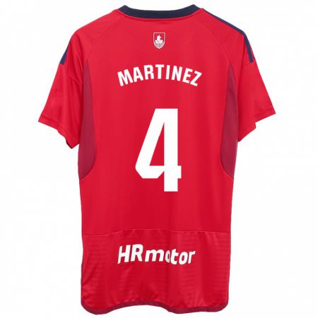 Kandiny Herren Vera Martínez Viota #4 Rot Heimtrikot Trikot 2023/24 T-Shirt