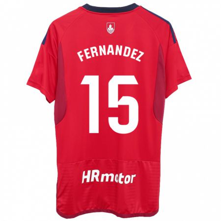 Kandiny Herren Leyre Fernández Sánchez #15 Rot Heimtrikot Trikot 2023/24 T-Shirt