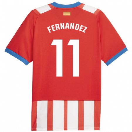 Kandiny Herren Valery Fernández #11 Rot-Weiss Heimtrikot Trikot 2023/24 T-Shirt